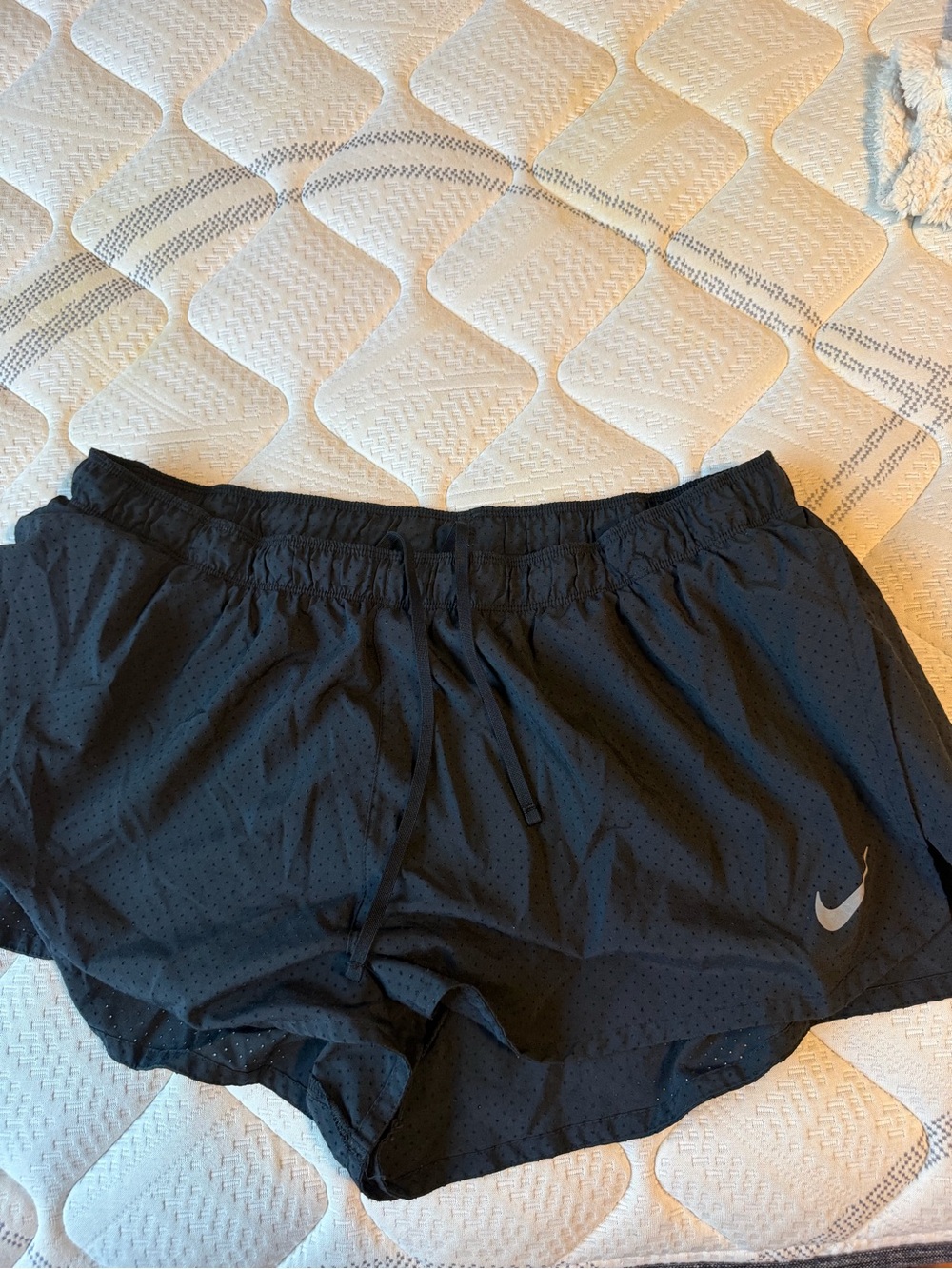 Nike Women's Black Running Shorts with Reflective Swoosh